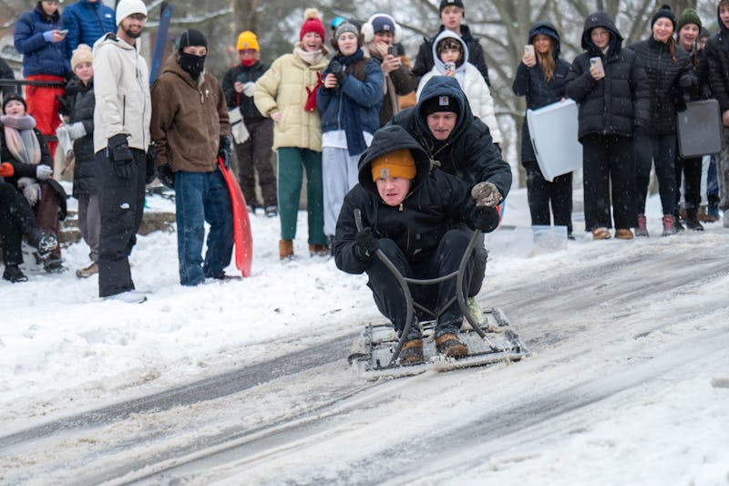 When it snows, Jeff Hill turns students into kids again