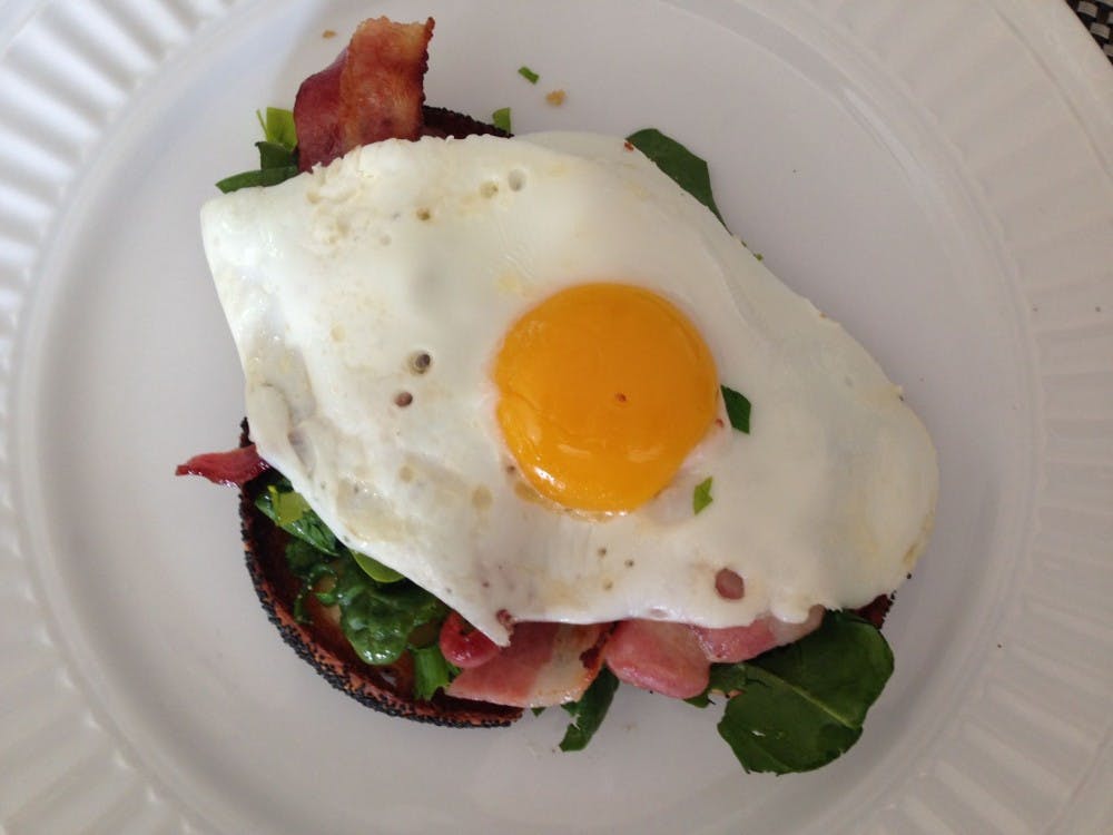 Open faced Breakfast Sandwich  