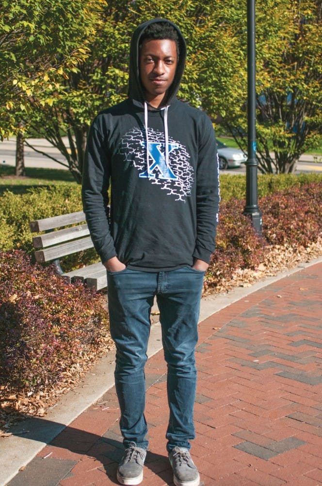 R.J. Sanders freshman studying Graphic Design  