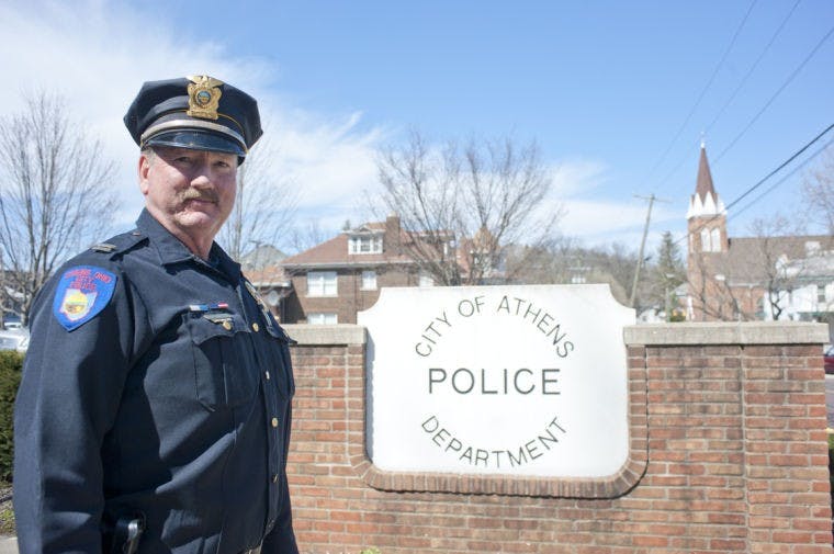 Athens Police swears in temporary captain  