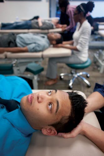 Students don scrubs for HCOM event  