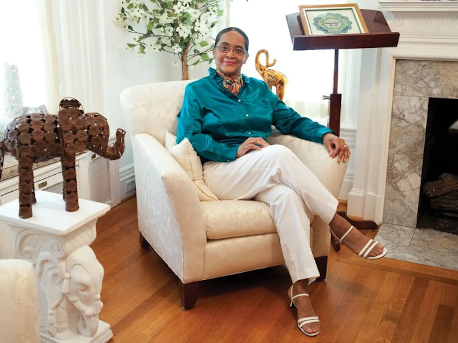 OU's Green and White House