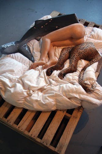 First-year graduate art students map out an exhibition  