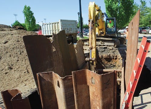 Drainpipe problem closes South Shafer Street  