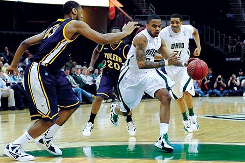 Men's Basketball: Bobcats dismantle Rockets, to encounter Buffalo in MAC semifinals Friday  