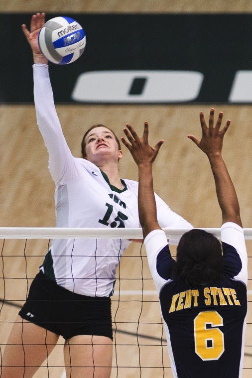 Volleyball: Ohio survives Kent State despite flubs  