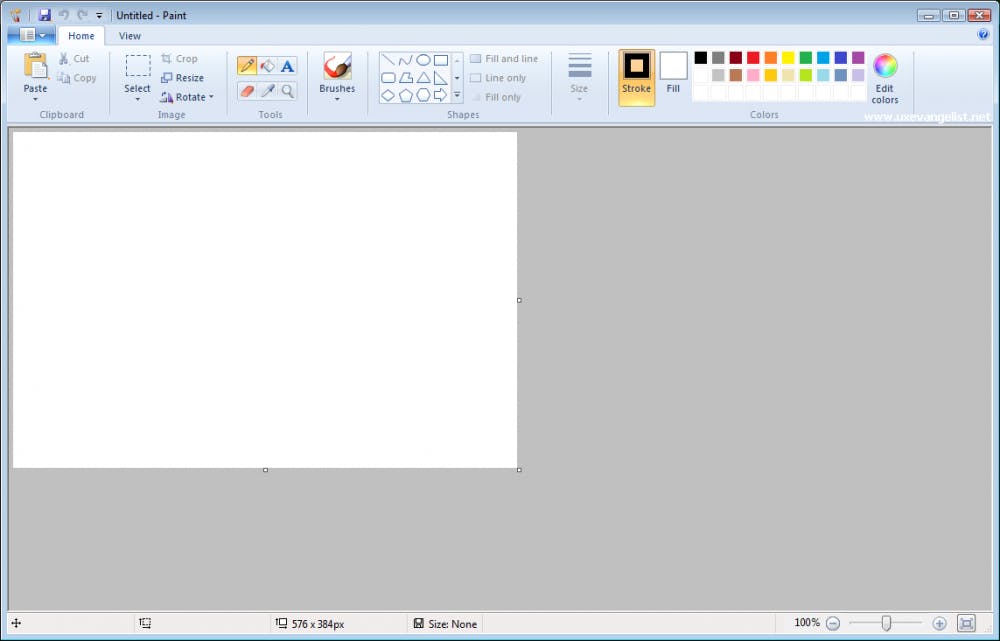 A screenshot of the current version of Microsoft Paint, which will be phased out by Windows. (provided via Microsoft.com)
