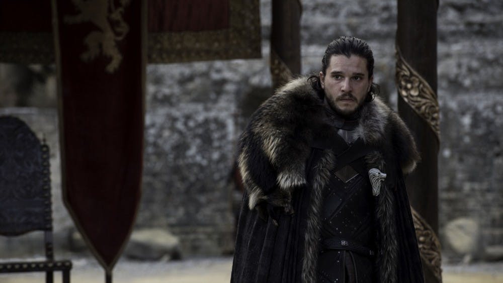 Jon Snow during "The Dragon and the Wolf." (photo via HBO)