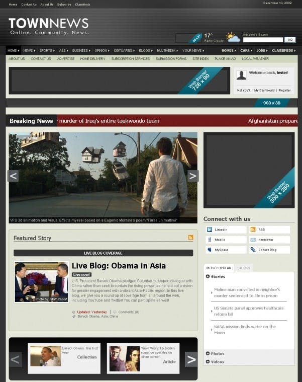 BLOX Content Management System demo site  