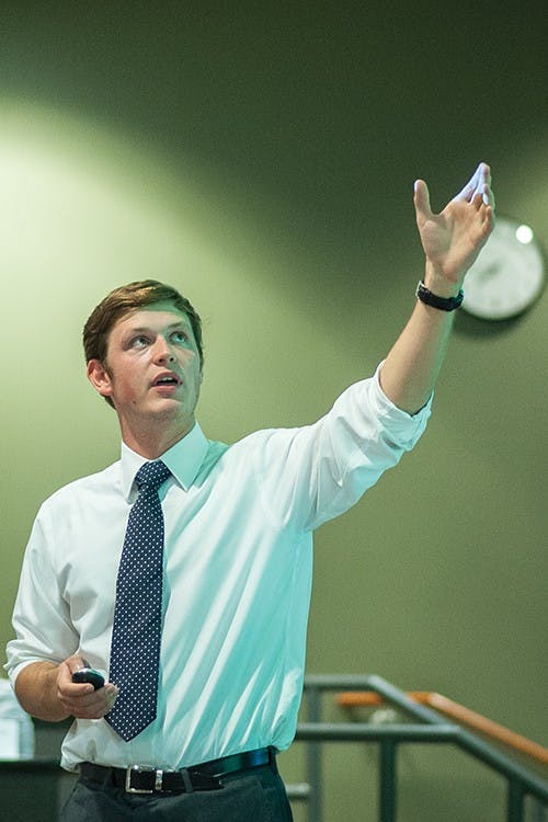 Halloween safety tips led off busy Student Senate meeting  