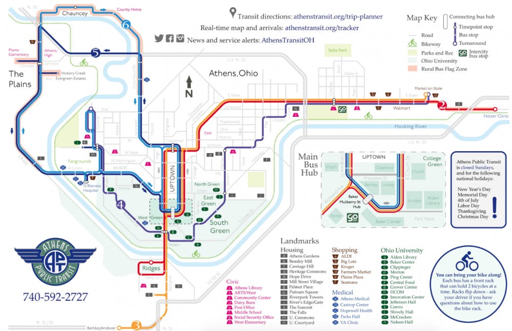 Athens Public Transit Bus Routes