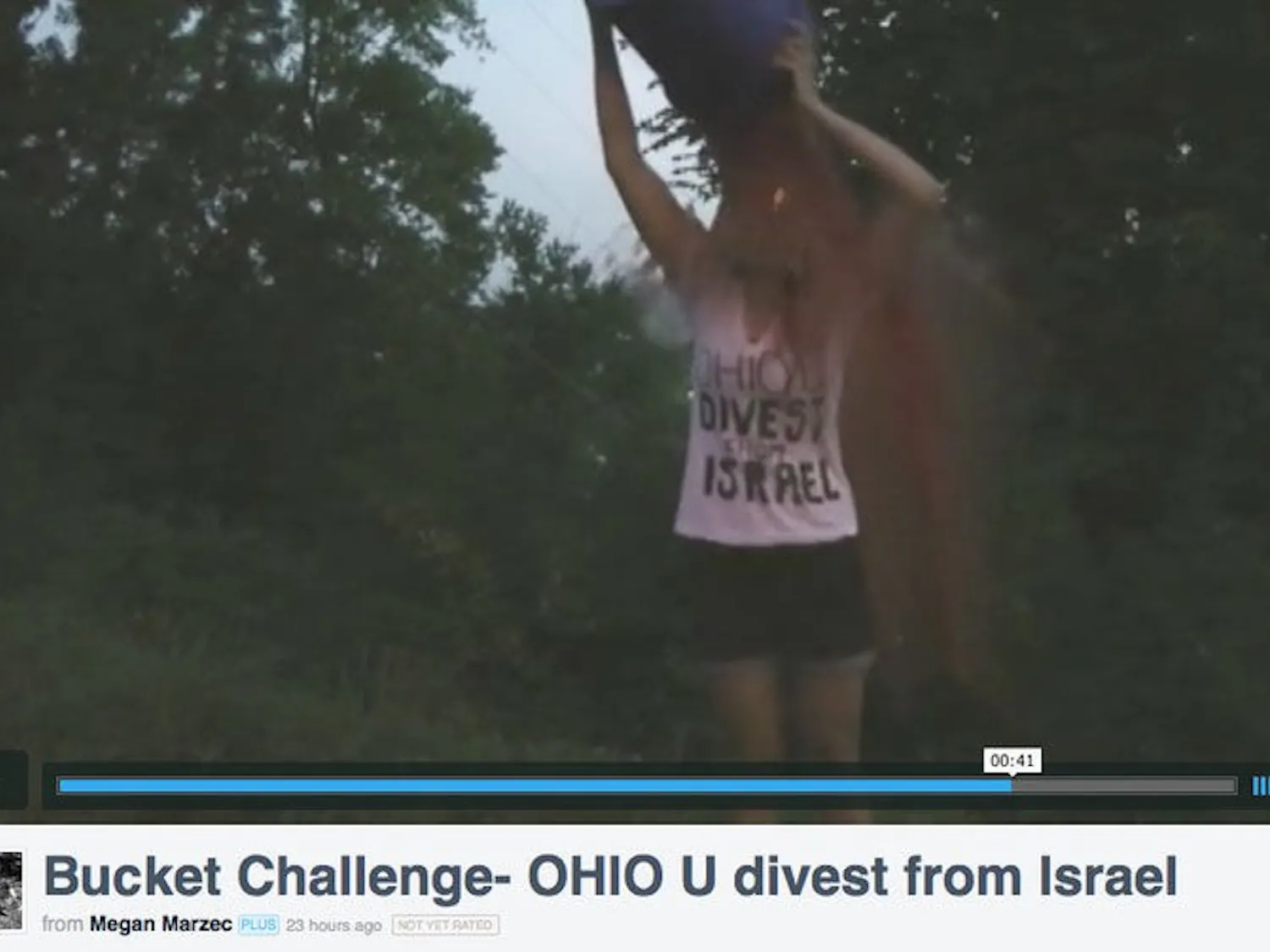 Student Senate President’s “Blood Bucket Challenge”