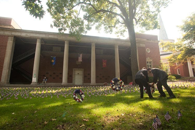 Students join to remember 9/11 victims with wreath-laying ceremony  