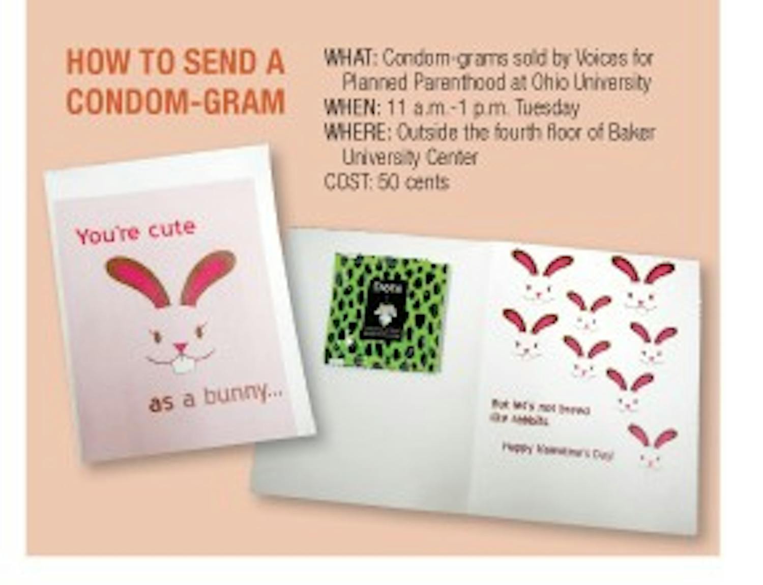 Condom cards promote safe V-Day sex  