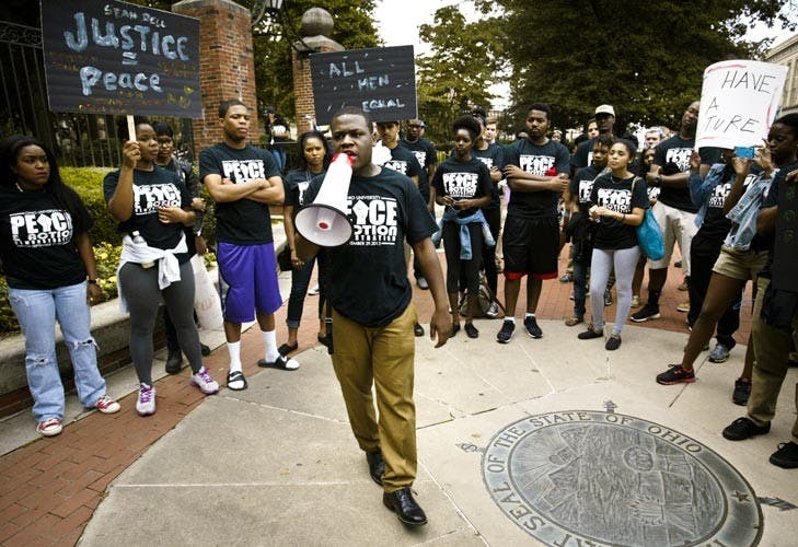 Students gather to demand peace  