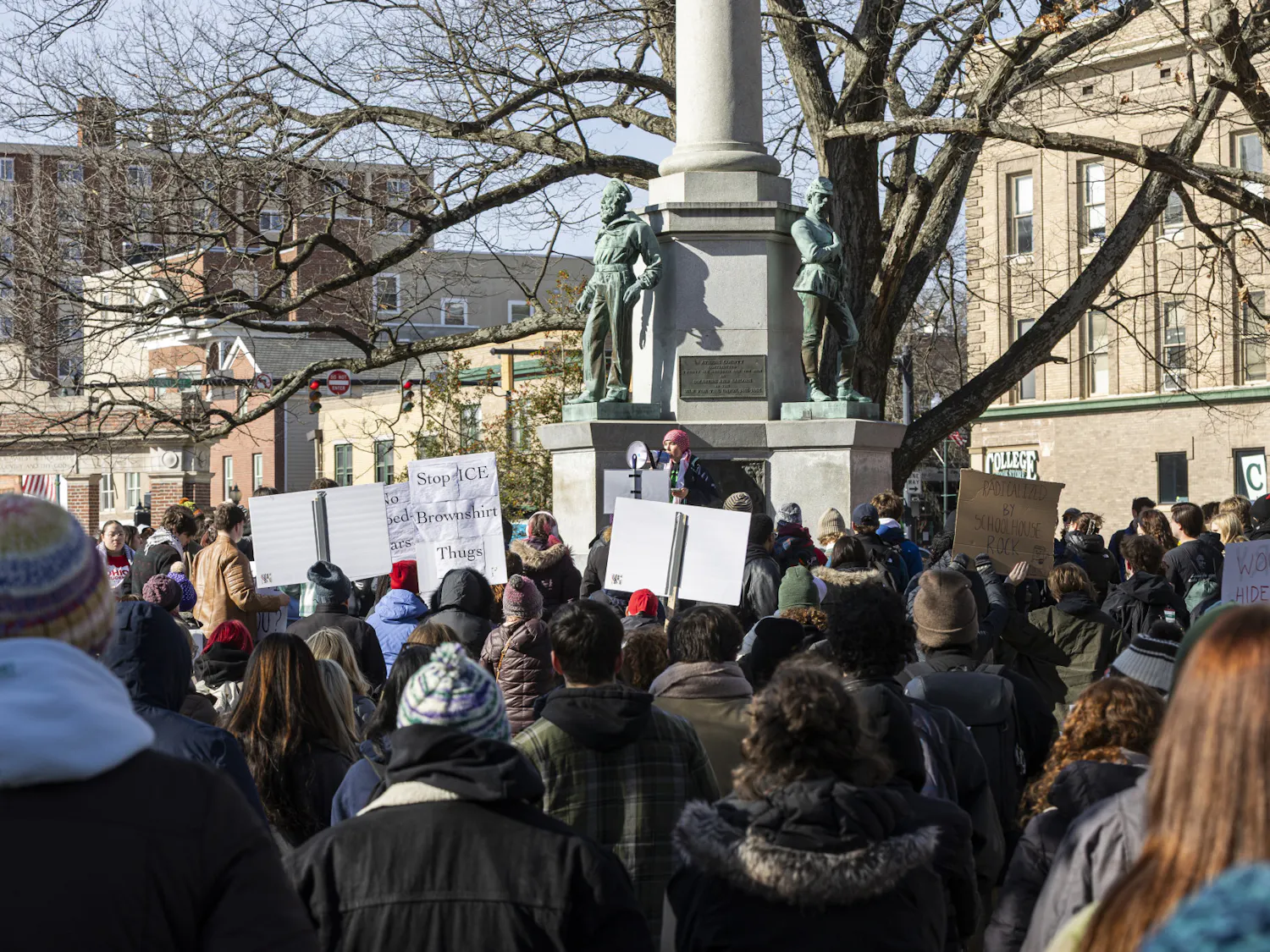 Ohio Students Association protests ICE on college green