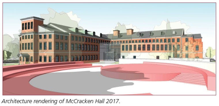 McCracken Hall renovation will cost millions  