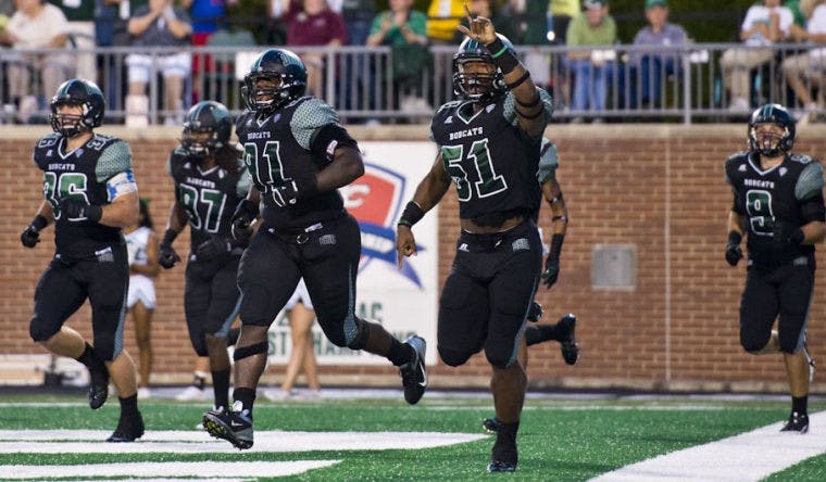 Football: Bobcats grind out victory against Mean Green during home opener  