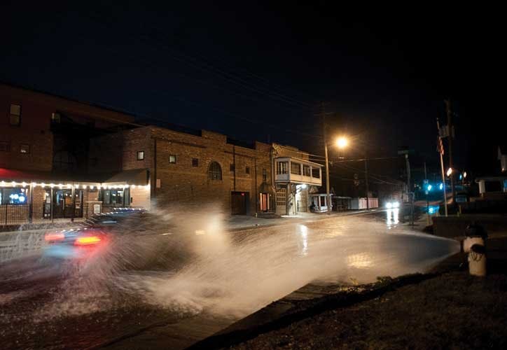 'Catastrophic' break in water line floods streets  