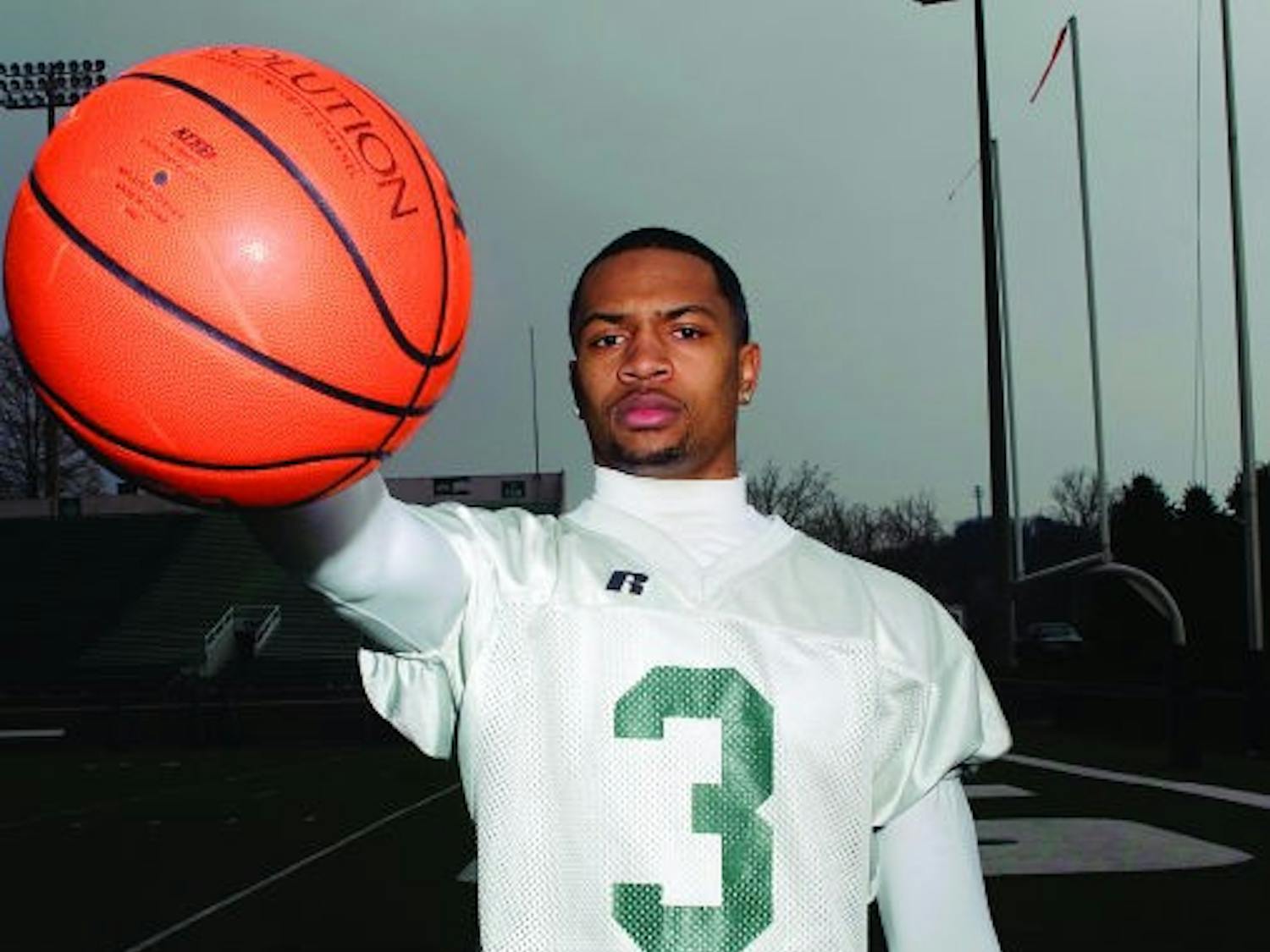 Football: Receiver employs old skills with new twist  