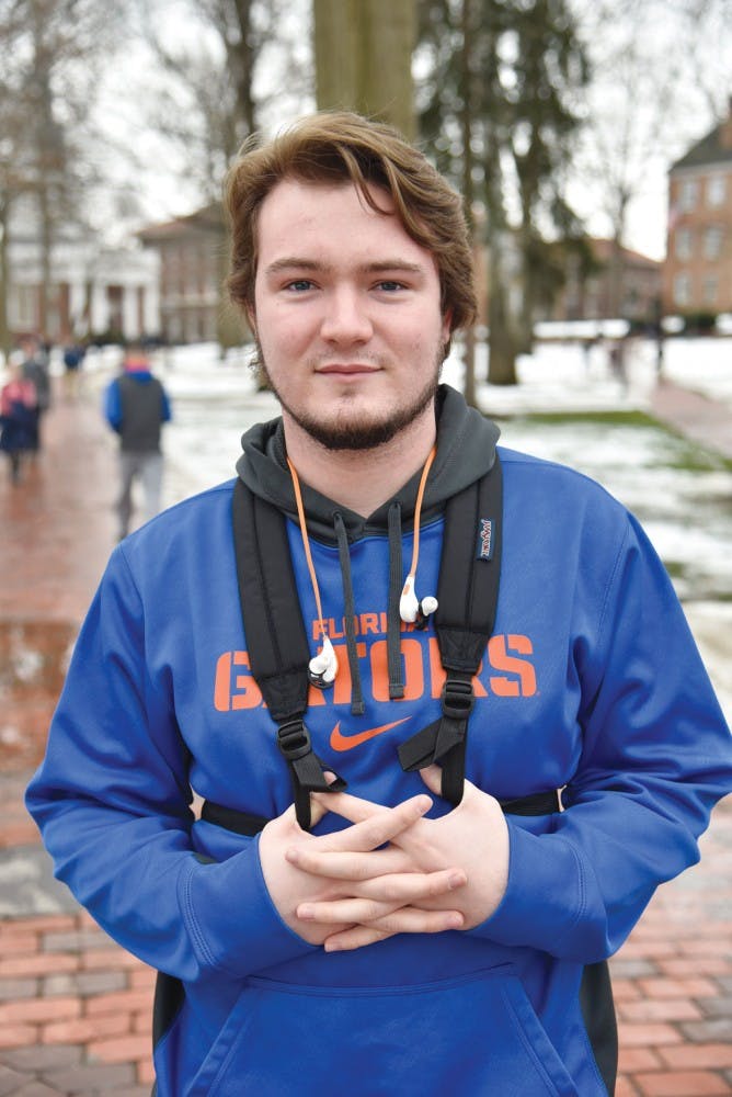 Hayden Early, a freshman studying sport management  