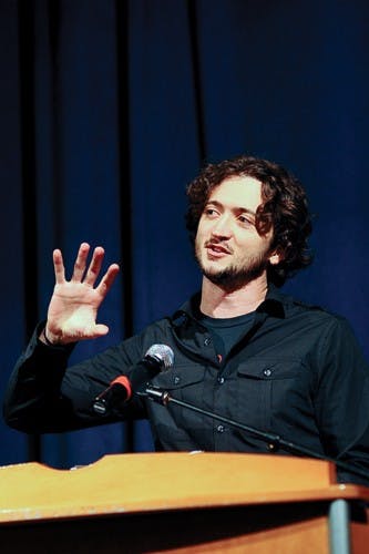 Lee Camp amuses OU audience  