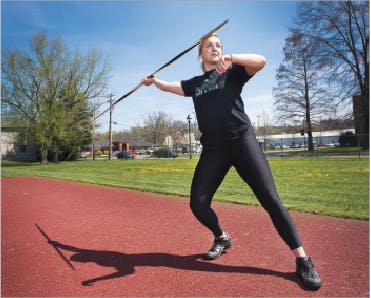 Thrower defies expectations after season-ending injury  