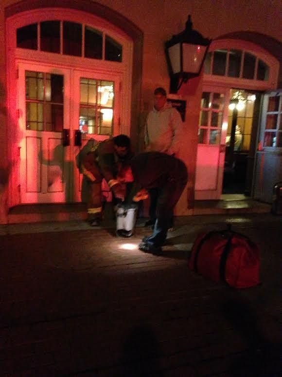 Jefferson Hall trash can fire 1  