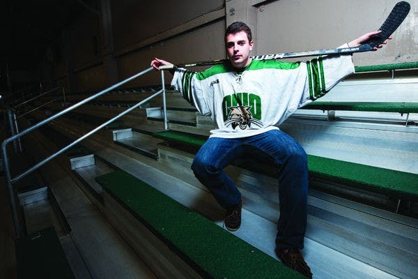 Hockey: Freshman pulls double duty as player, father  
