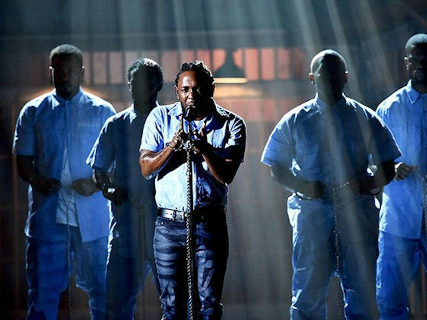 Kendrick Lamar at the 2016 Grammy Awards  