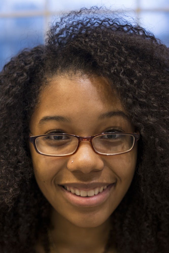 Kymaia Gadsden, freshman studying Marine Biology  