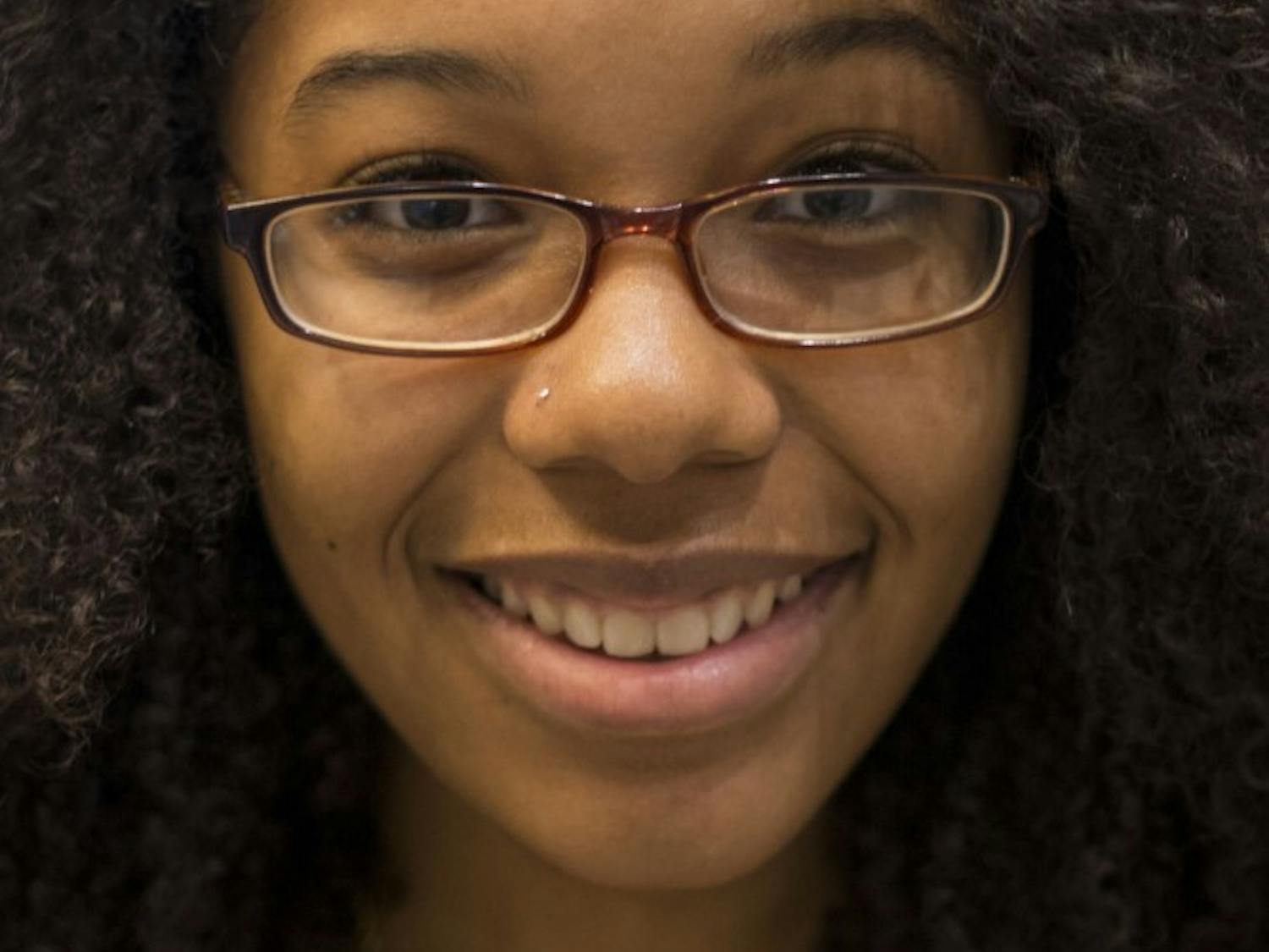 Kymaia Gadsden, freshman studying Marine Biology