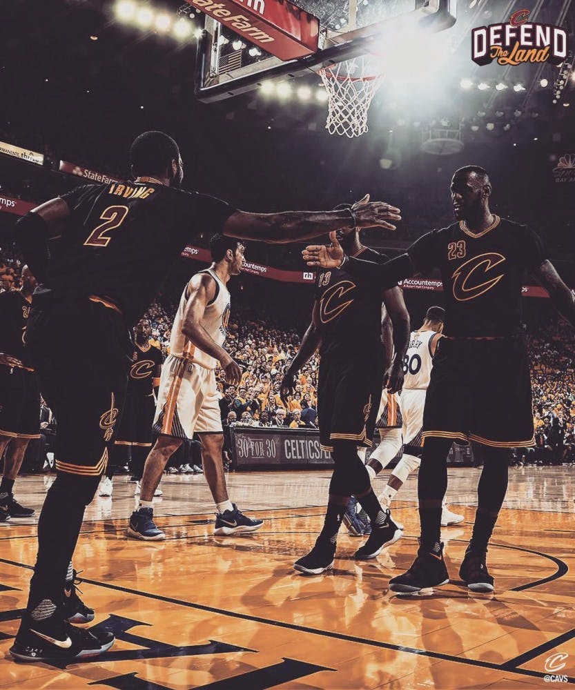 Kyrie Irving says bye to Cleveland after trade to the Celtics. (photo via @cavs Instagram)&nbsp;