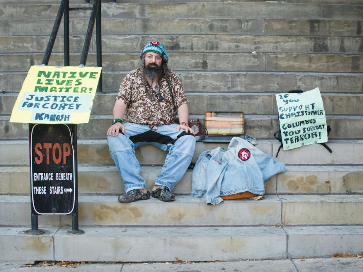 Columbus Day Protest