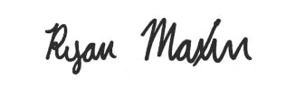 Signature of Ryan Maxin, Editor-In-Chief of The Post