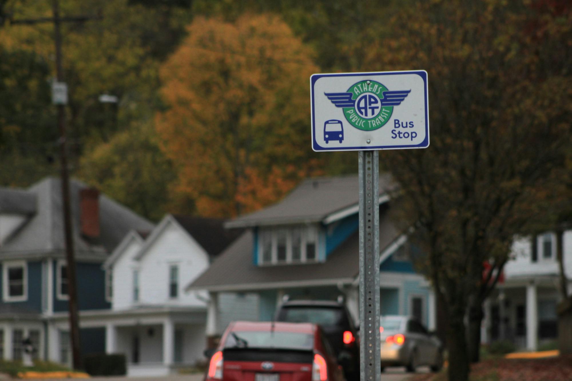Athens Public Transit Bus Stop Oct. 14, 2023 on E State St (3).JPG