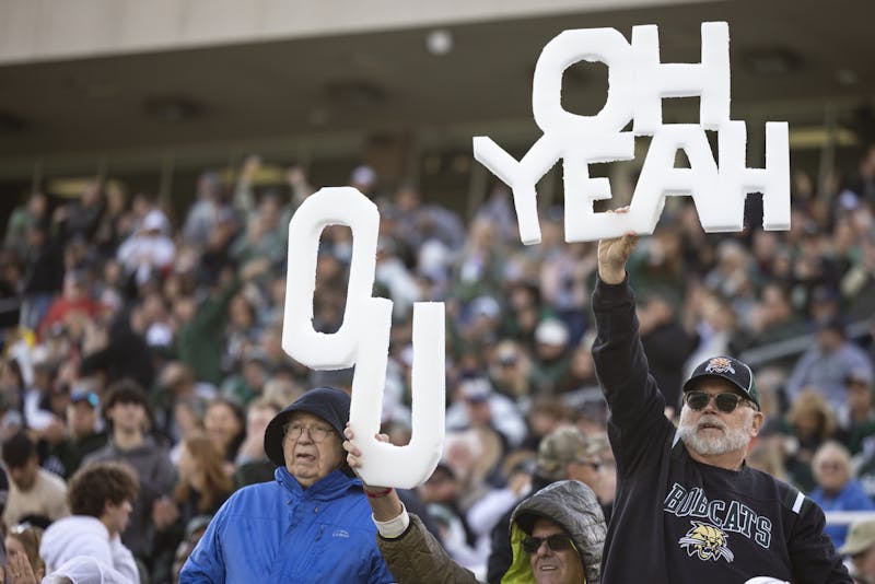 Students discuss school spirit in the stands The Post