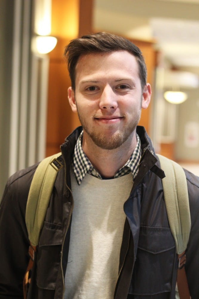 Josh Barclay, a first-year graduate student studying caution, personnel and critical studies  