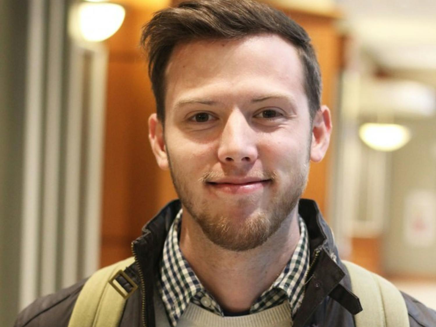 Josh Barclay, a first-year graduate student studying caution, personnel and critical studies  