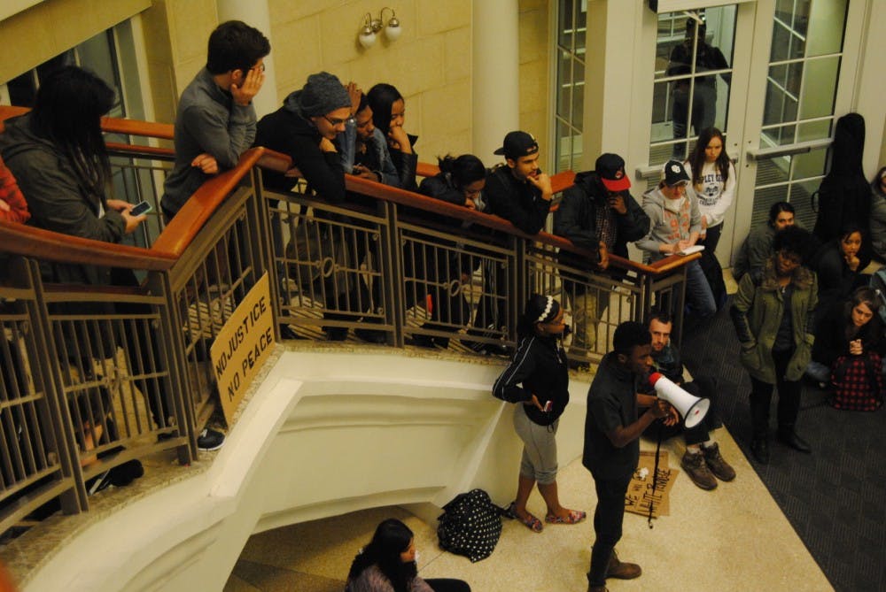Students protest in Baker  