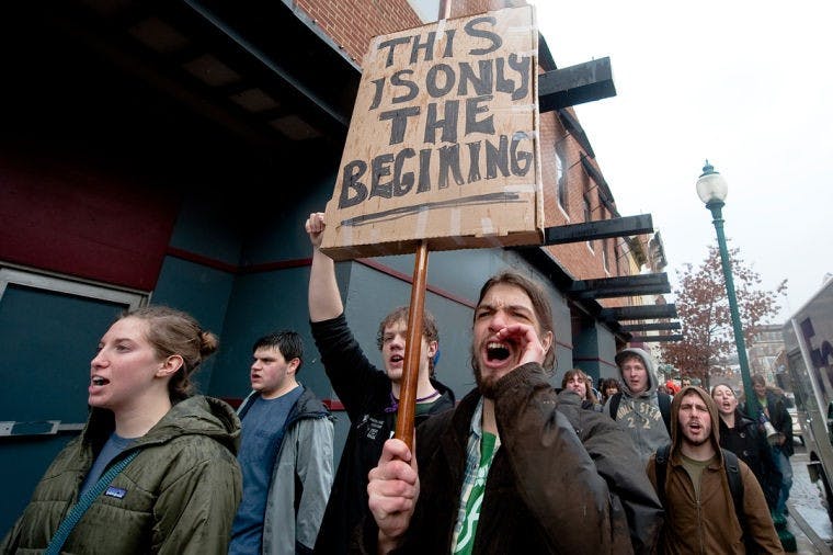 SLIDESHOW: Students protest education funding cuts, Senate Bill 5  