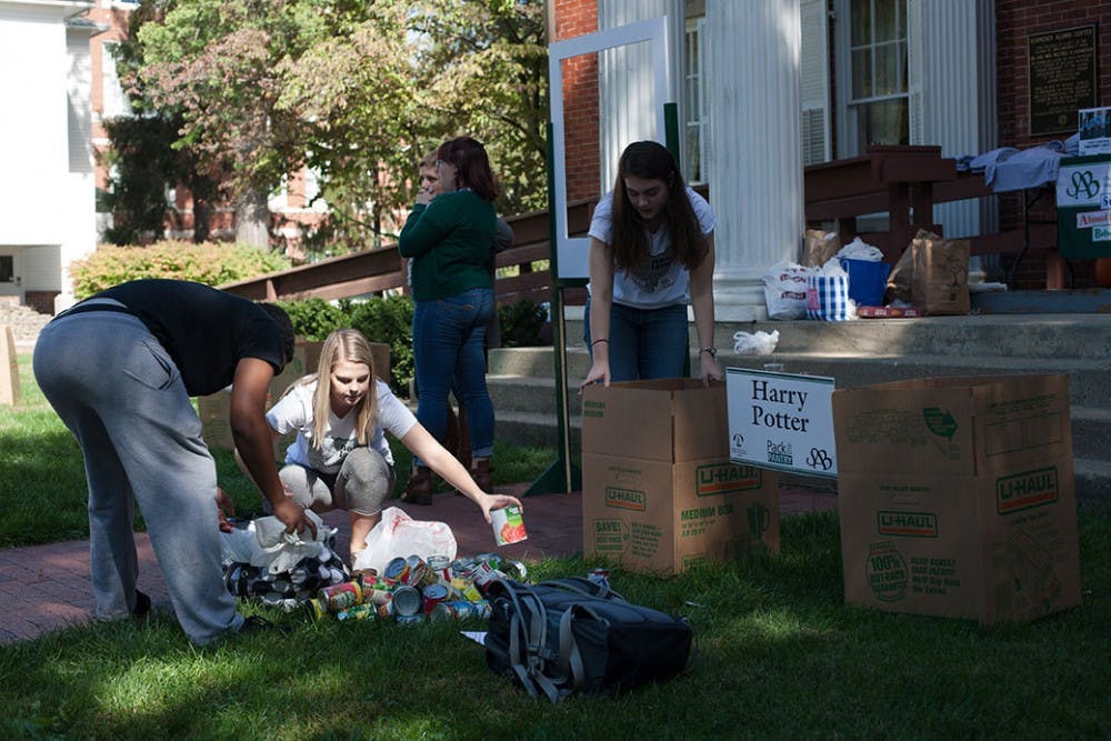 Greek life food drive  