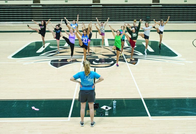 Immediately after tryouts, dance team already prepping routines  