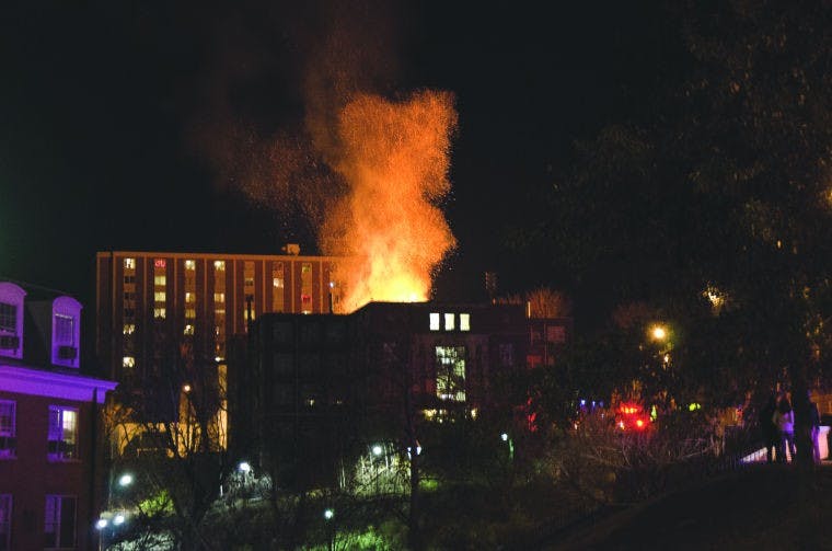 UPDATE: Rooftop fire being investigated as aggravated arson  