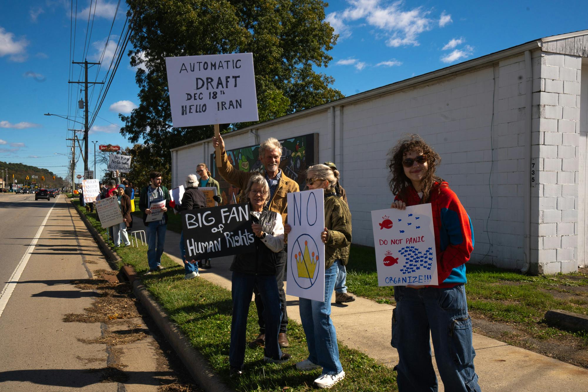 '`No Kings' protest expresses frustration, encourages voter turnout