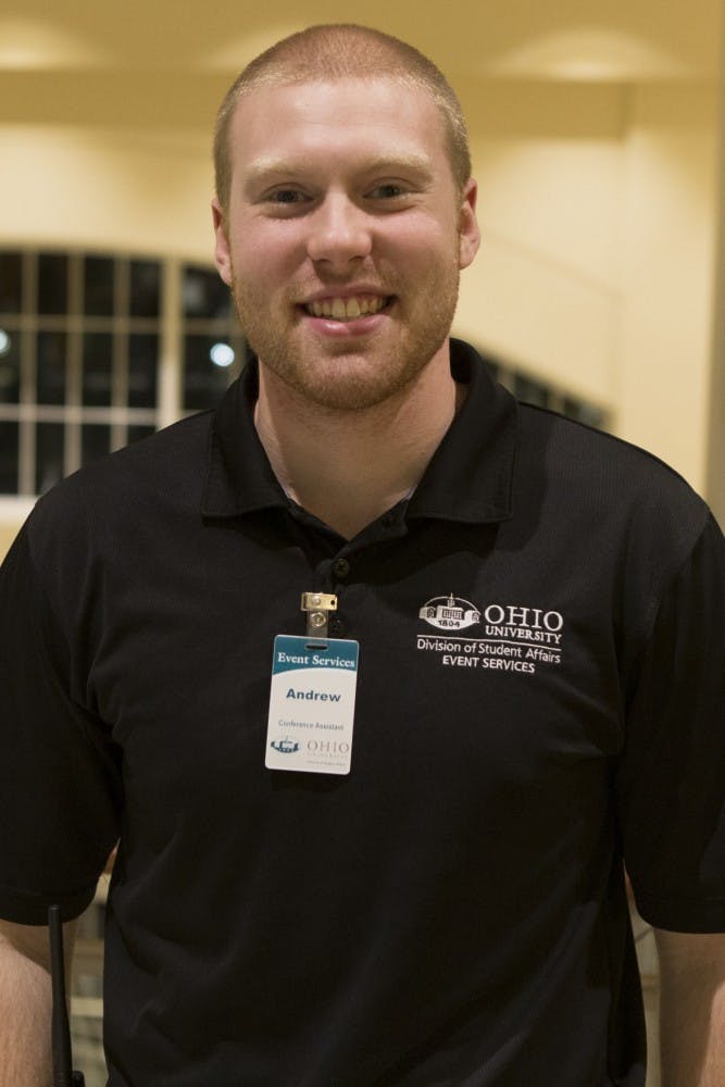 Andrew Downing, a junior studying Journalism  