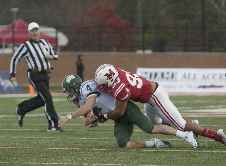 Football: Bobcats bested by Miami in Battle of the Bricks  