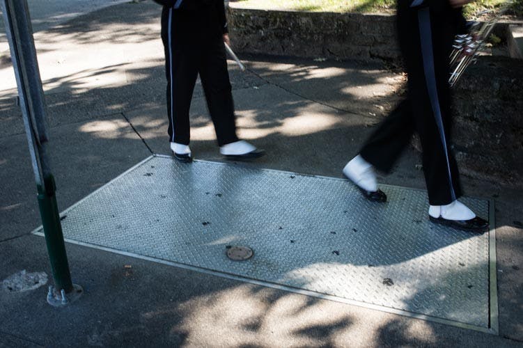 OU steam tunnel entrance  