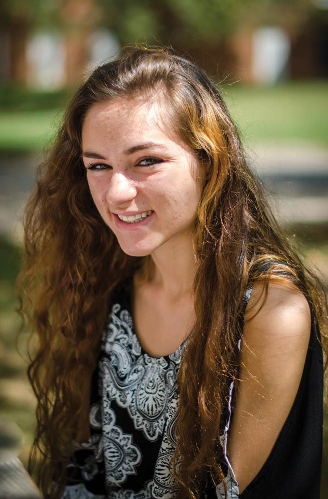 Grace Evison, Freshmen, English major  