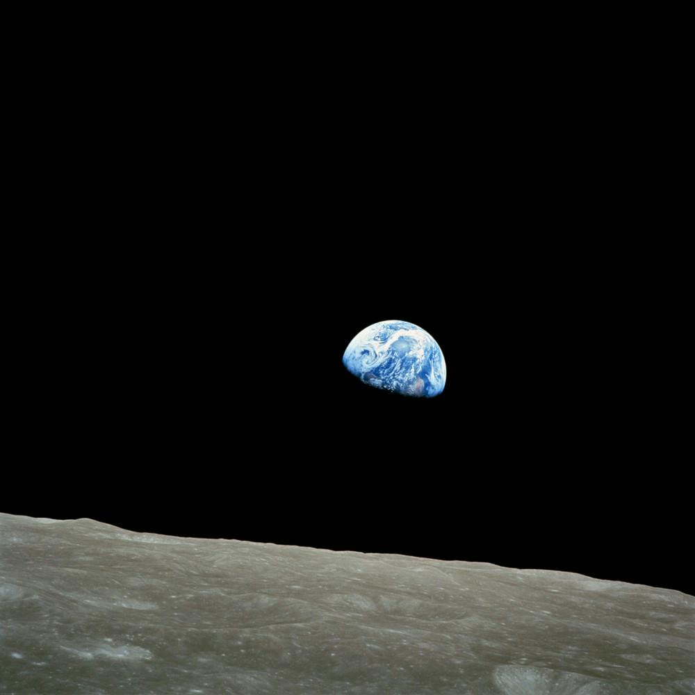 The Earth from the Moon. (Provided via Wikimedia Commons)